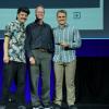 McGraw (center) and Myers (right) developed an interactive technique designed to help students learn anatomy without the drawbacks of physical dissection. (Photo credit: 2026 ACM SIGGRAPH/Cabe Tejeda)