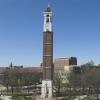 A file photo of the Purdue campus belltower.