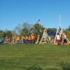 The student-made catapults launched over 100 pumpkins at New Albany's 2025 Pumpkin Chunking event. (Photo provided)