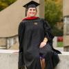 Sierzputowski upon graduating with her Master's in construction management. (Photo provided: Marcus Ehle)