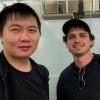 Purdue Polytechnic graduate Dr. Jin Wu (left) with Reflection AI co-founder Dr. Misha Laskin (right).