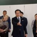 Consul-General Hiroshi Tajima tours the Smart Factory in Dudley Hall on June 22, 2023.