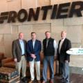 Purdue faculty with Frontier Airlines personnel