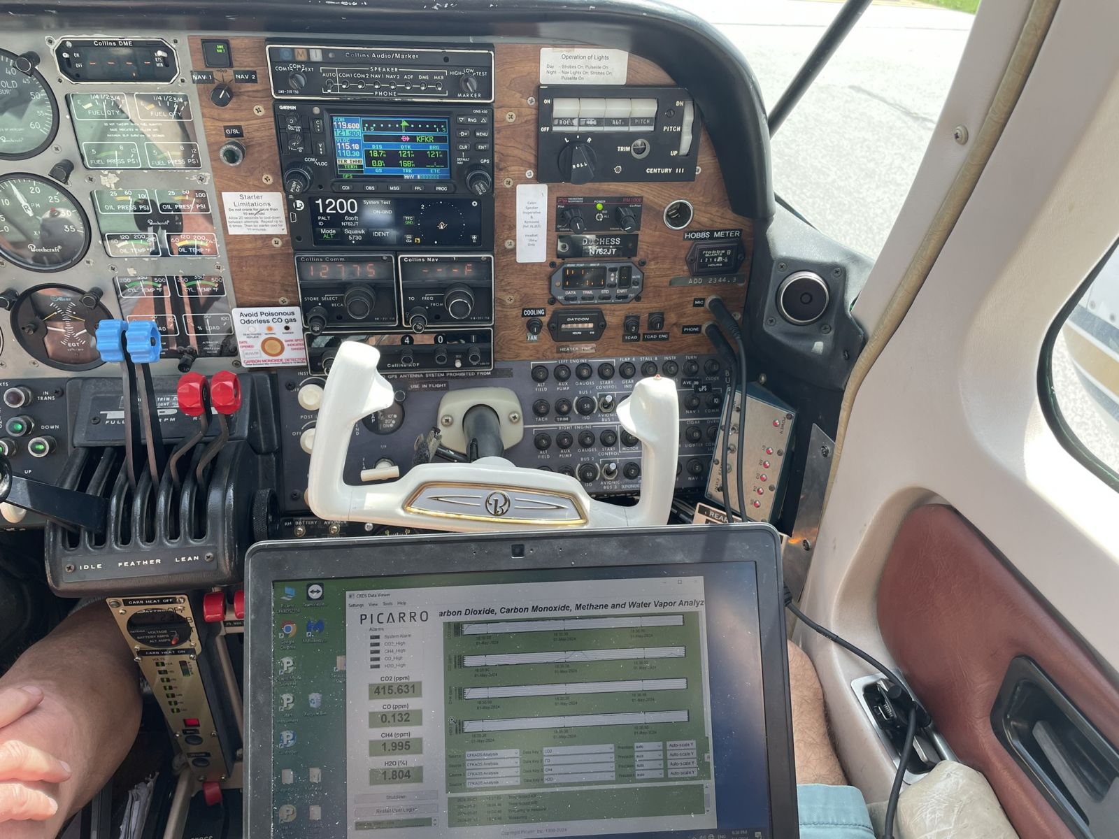 he interface for the sensor unit, pictured on board the Duchess' flight deck. (Photo provided/Timothy Ropp)