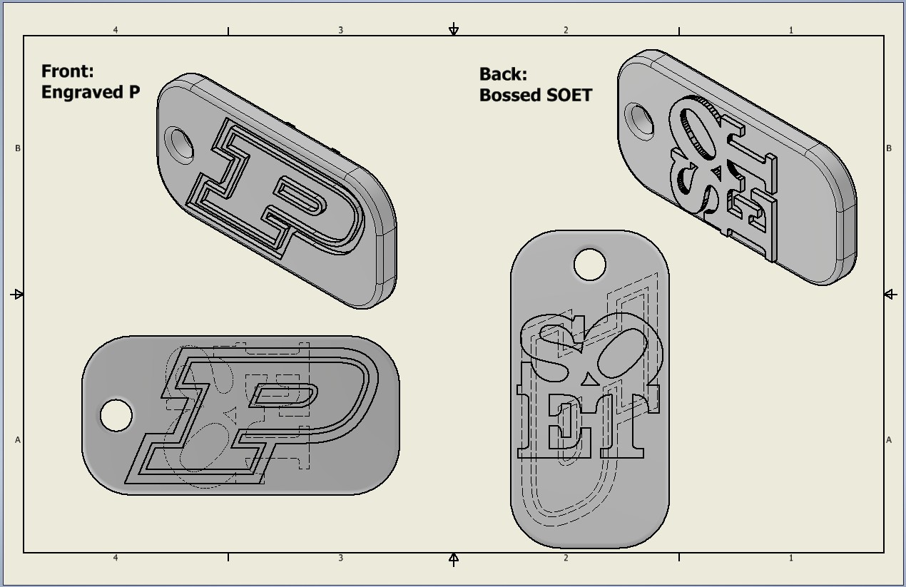 Third place design by Aaron Gorny.